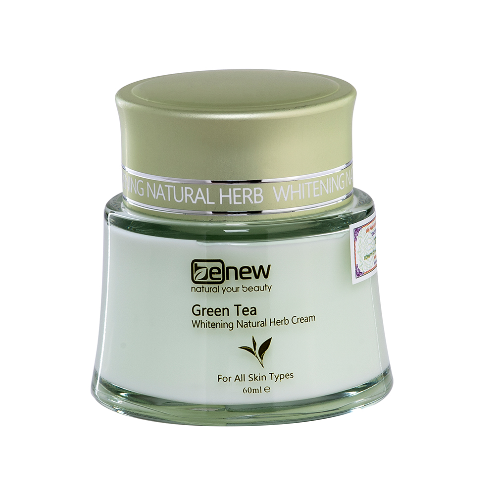 Kem dưỡng trà xanh tái tạo trắng da Benew Green Tea hàn Quốc 50ml + Móc khoá