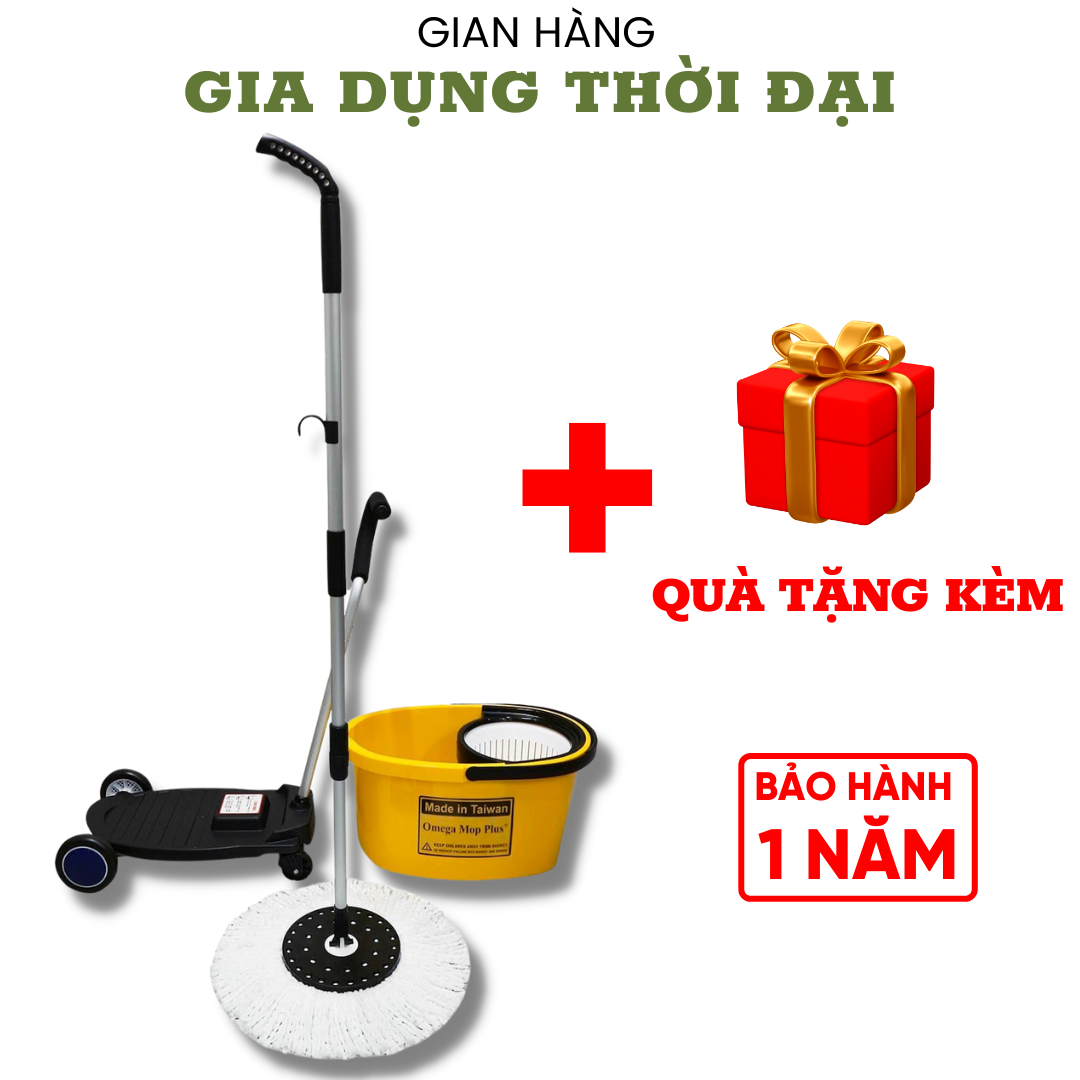Bộ Lau Nhà 360 độ Omega Mop Plus công nghiệp