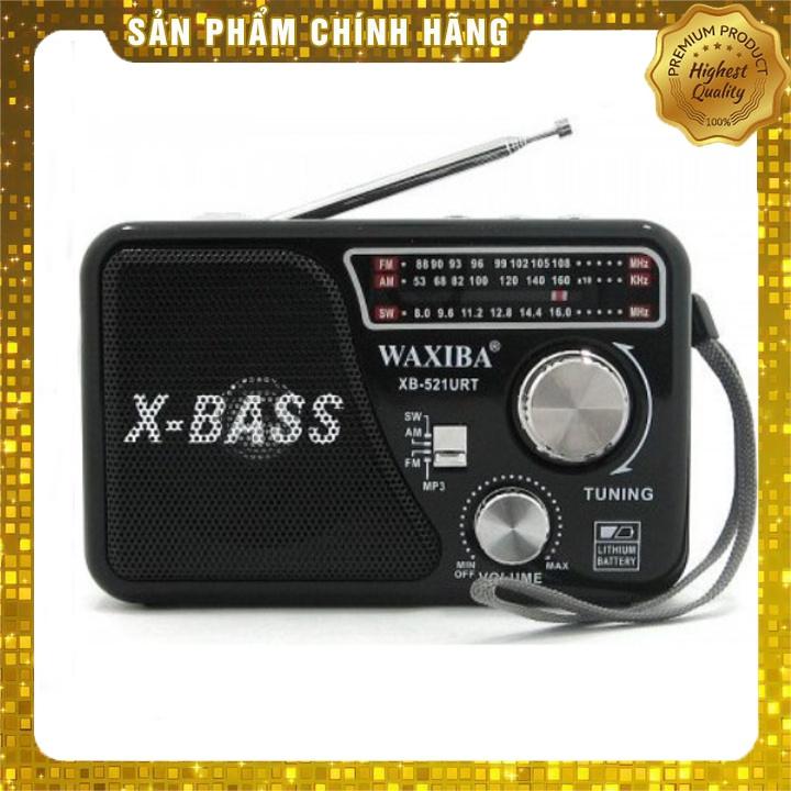 Hình ảnh Máy nghe nhạc kiêm đài Radio FM Waxiba XB-521URT- Đài FM 521 có hỗ trợ thẻ nhớ TF và USB có đèn pin