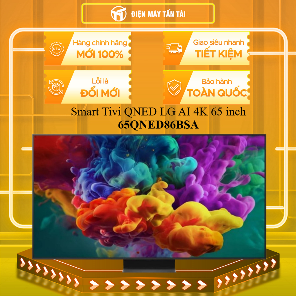 Smart Tivi QNED LG AI 4K 65 Inch 65QNED86BSA - HÀNG CHÍNH HÃNG - CHỈ GIAO HCM