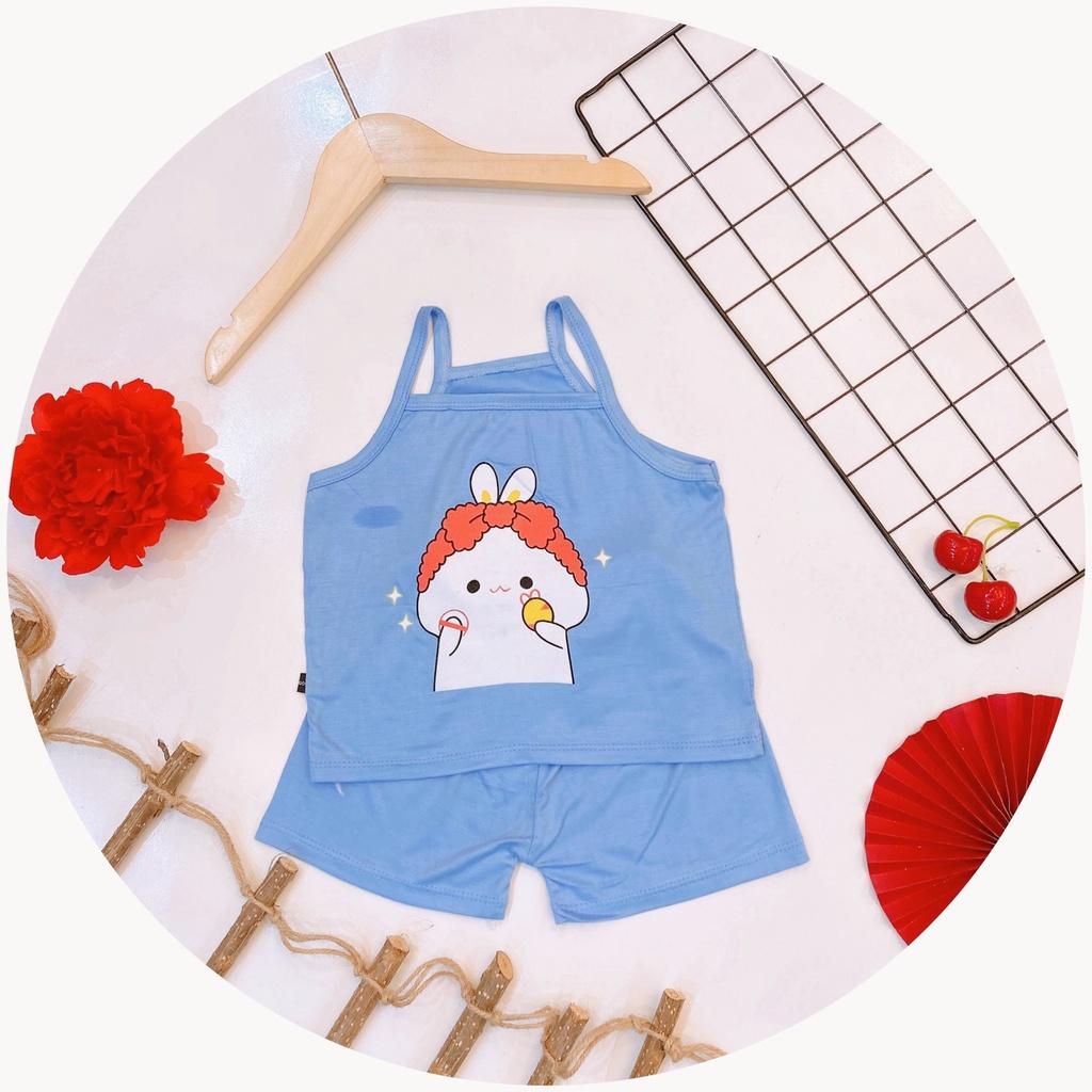 Bộ 2 dây bé gái thun lạnh siêu mát siêu dễ thương