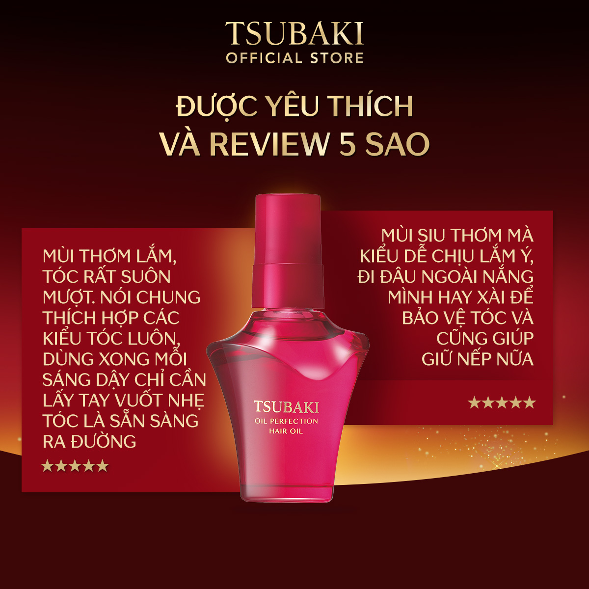 Dầu dưỡng tóc Phục hồi hư tổn 50mL - TSUBAKI OIL PERFECTION HAIR OIL 50ML