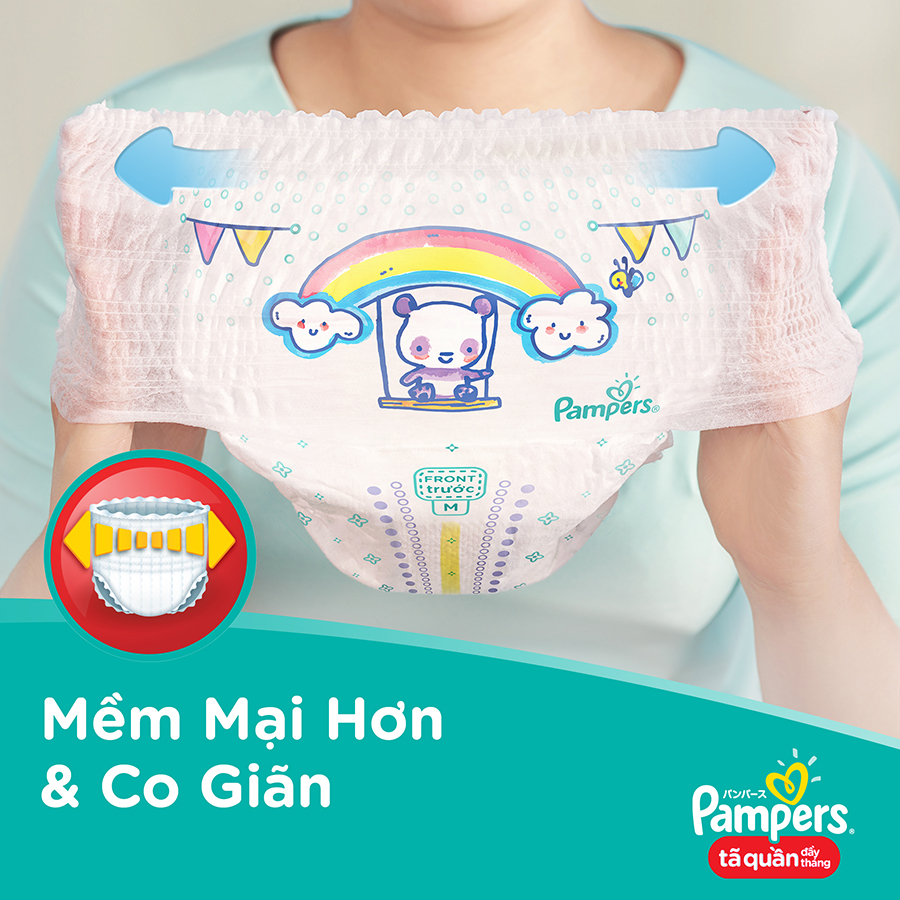 Combo 3 gói tã quần Pampers M60