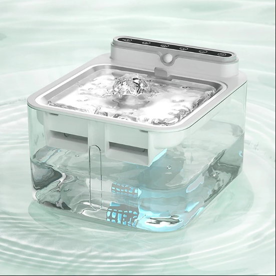 Máy Lấy Nước Tự Động cho Chó Mèo Cảm Biến Hồng Ngoại Tự động GO PET Fresh Water 3L pin sạc tích hợp