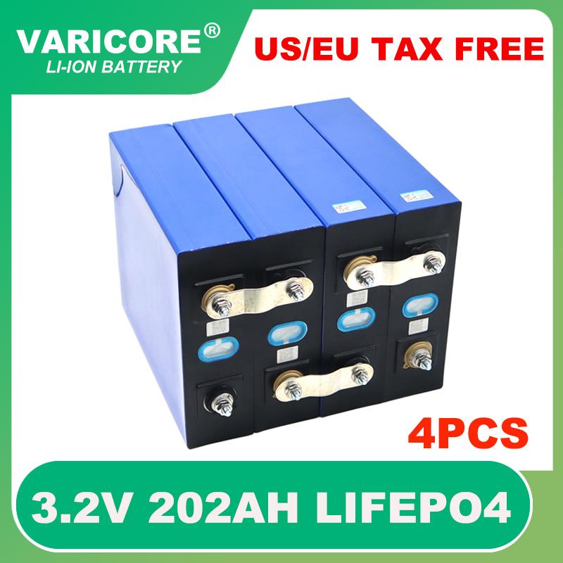 4 Pin Sạc VariCore 3.2V 280Ah 310Ah Lifepo4 DIY 12V 280AH Cho Xe Điện RV Năng Lượng Mặt Trời Xe Golf Miễn Phí Màu Sắc: 200Ah Bông 4 Chiếc