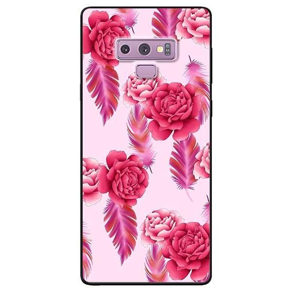 Ốp lưng dành cho Samsung Note 8 - Note 9 - Note 10 - Note 10 Plus mẫu Mẫu Đơn Nền Hồng