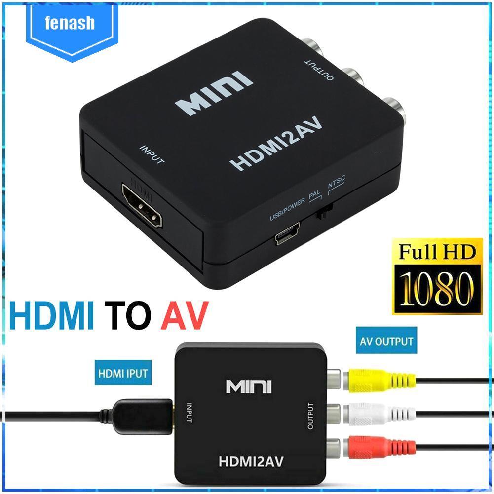 ✪Bộ Chuyển Đổi HDMI Sang AV Hỗ Trợ NTSC PAL Cho PS3 DVD Player PC