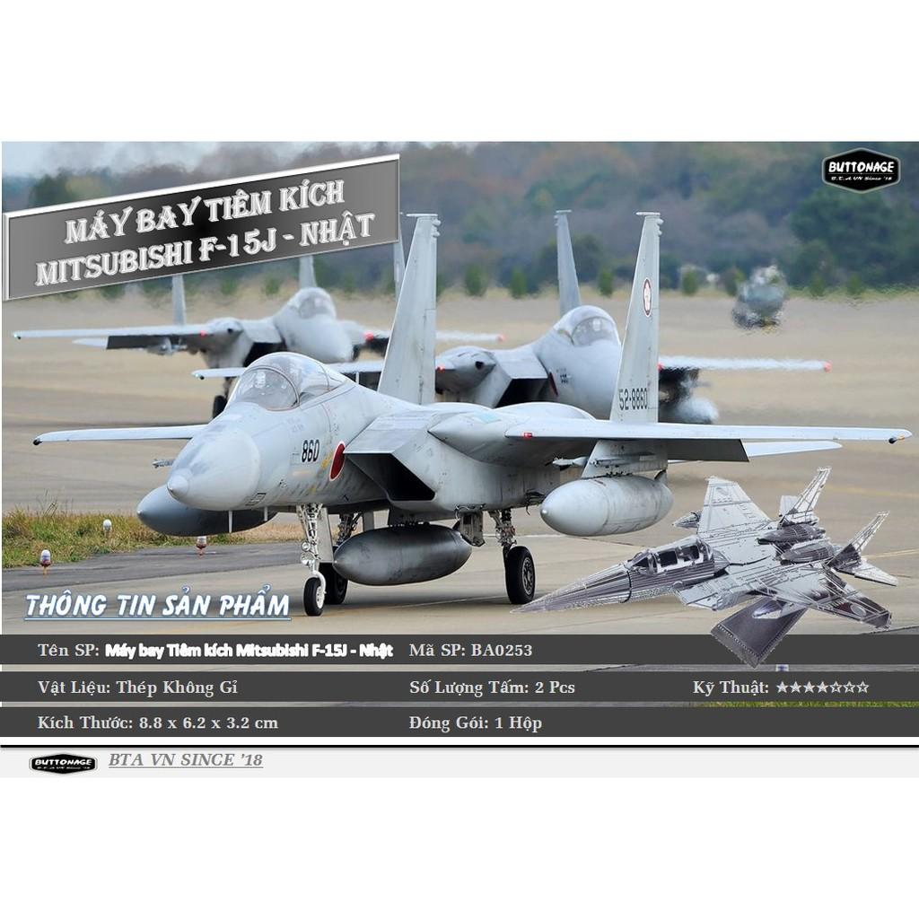 Mô Hình Lắp Ráp 3d Máy bay Tiêm kích Mitsubishi F-15J - Nhật