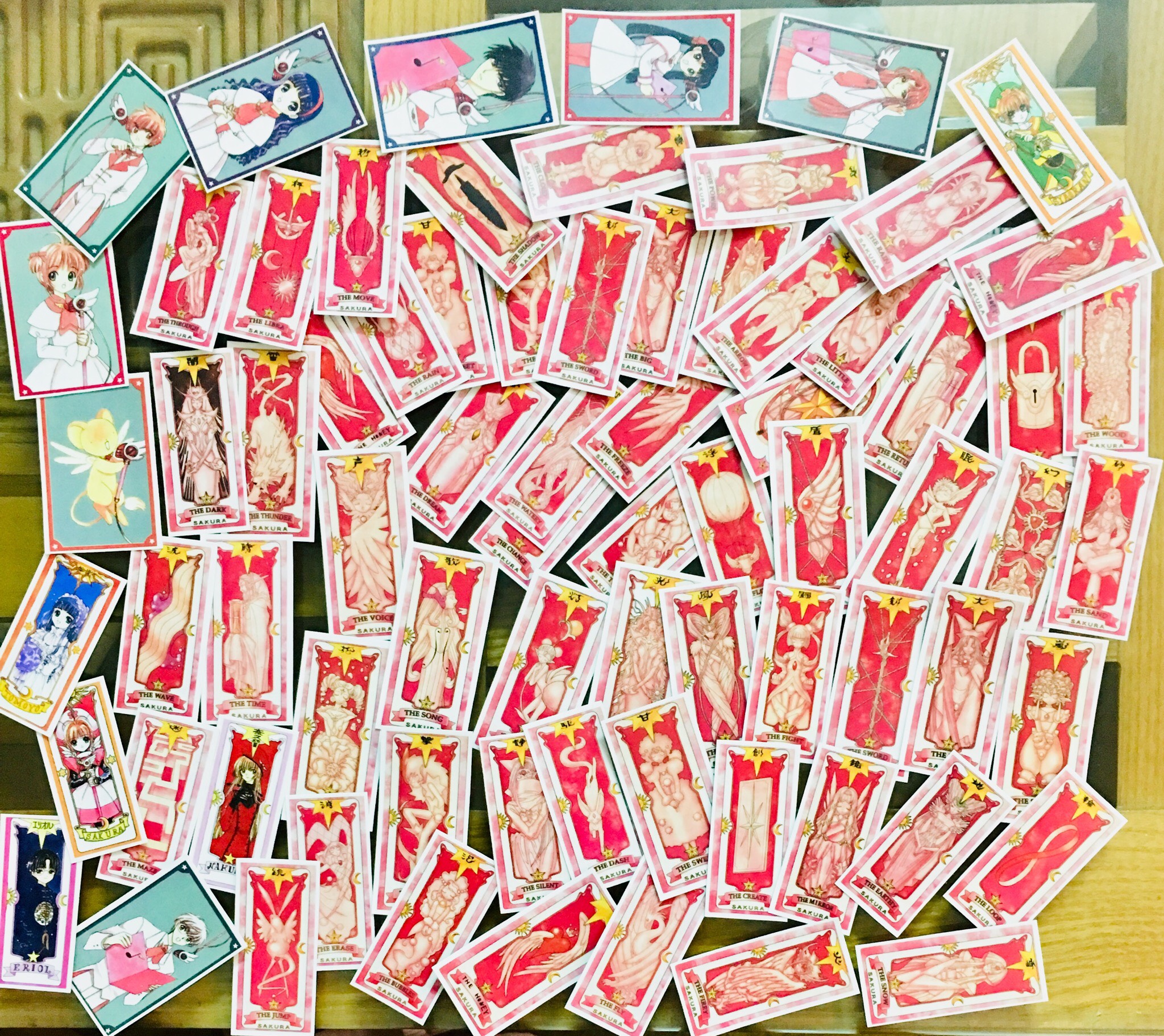 Bộ sticker Clow Sakura 56 ảnh lá bài