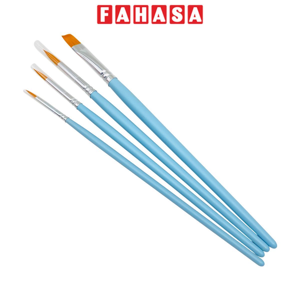 Bộ 4 Cọ Vẽ Màu Nước Màu Acrylic - Mont Marte BMHS0040