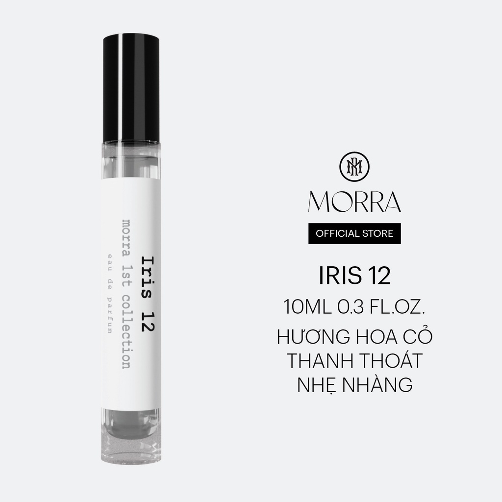 Nước Hoa Nữ Thơm Lâu Morra Iris 12  Dung Tích 10ml Hương Hoa Cỏ Thanh Thoát Nhẹ Nhàng Lưu Hương Lâu 6h - 8h