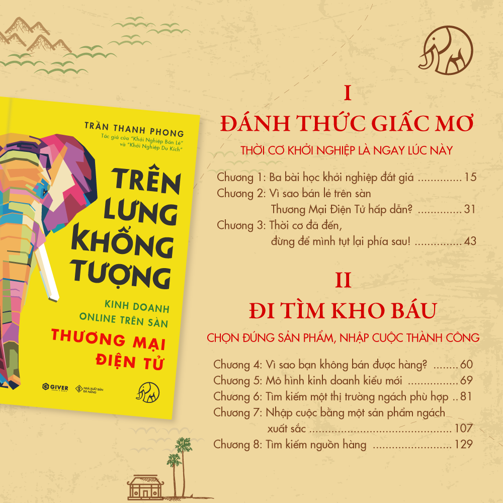 Trên Lưng Khổng Tượng - Kinh Doanh Online Trên Sàn Thương Mại Điện Tử - Khởi Nghiệp Với Bán Hàng Qua Mạng và Nhãn Hàng Riêng