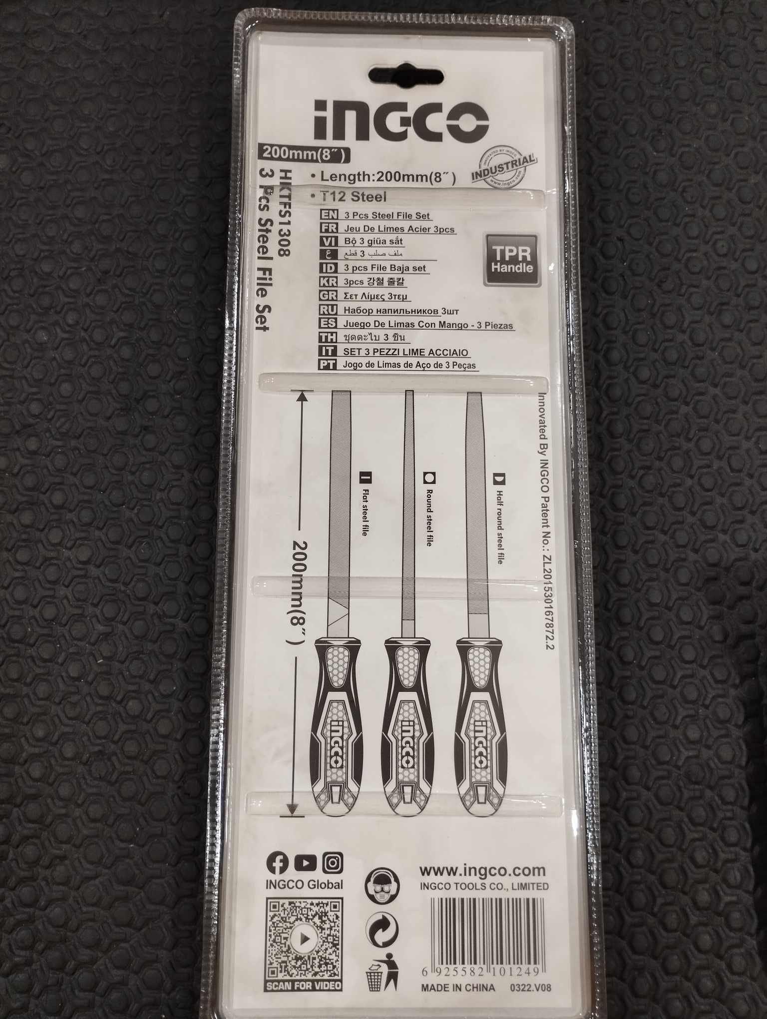BỘ GIŨA THÉP 3 CHI TIẾT INGCO HKTFS1308 - HÀNG CHÍNH HÃNG