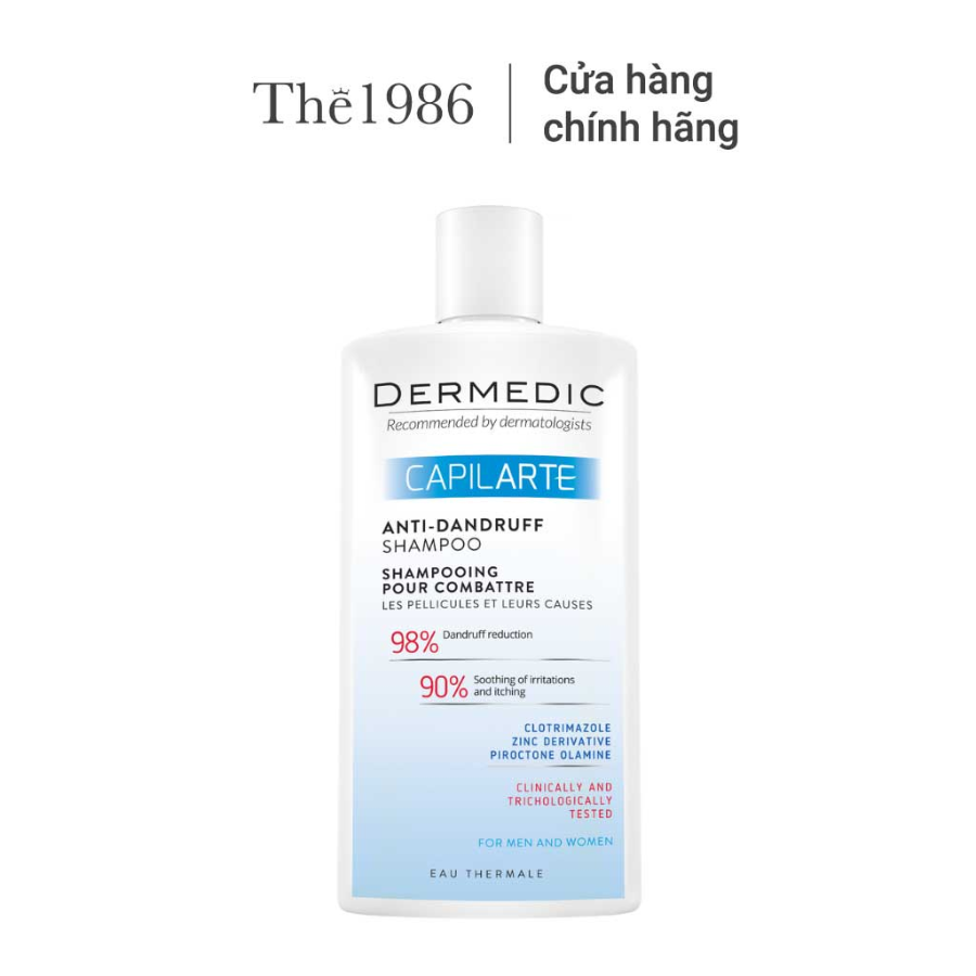 Dầu gội ngăn ngừa và giảm gàu DERMEDIC CAPILARTE ANTI-DANDRUFF SHAMPOO 300ml