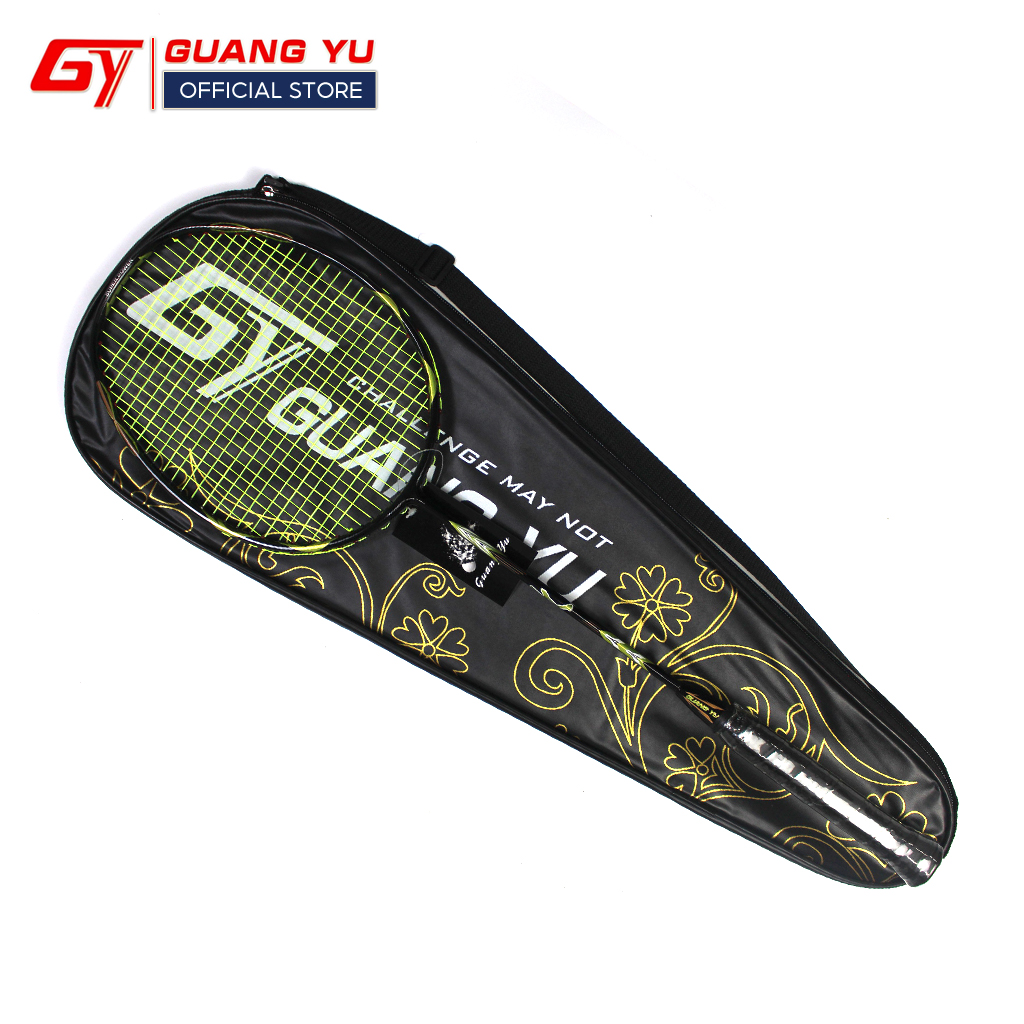 Vợt Cầu Lông Chính Hãng GUANG YU 3U SUPER POWER Chuyên Tấn Công Khung Vợt Carbon Cao Cấp Lưới Căng Sẵn 10KG-KN02