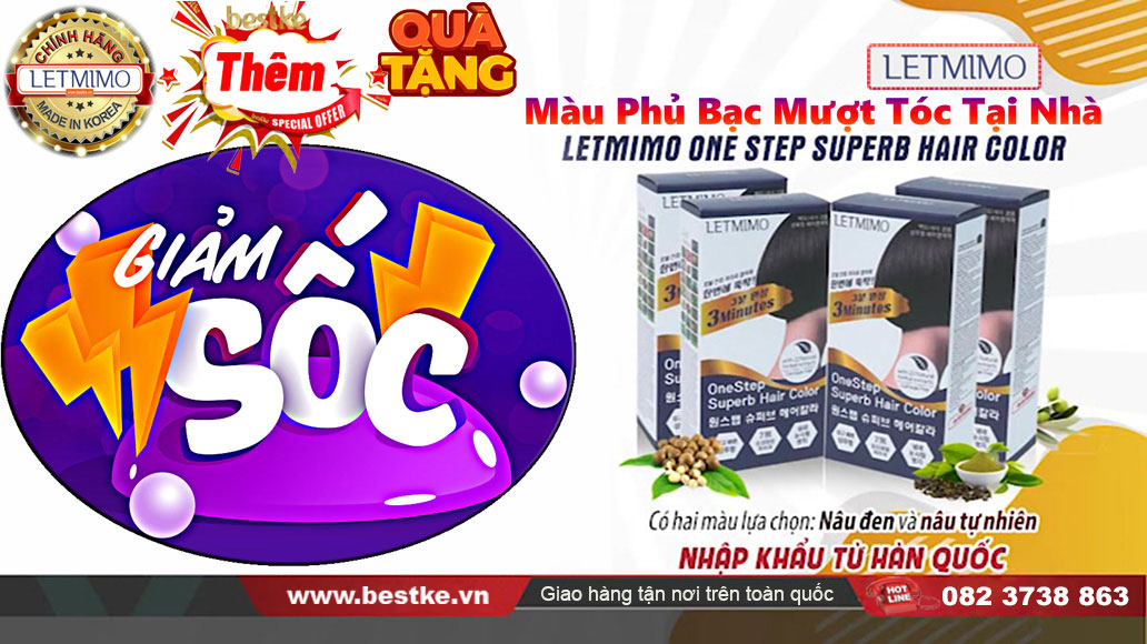 GIẢM SỐC 1 hộp 5 gói thuốc nhuộm tóc đen màu nâu tự nhiên 3N , nhập khẩu Hàn Quốc + Tặng thêm 1 khăn mặt lông cừu cao câp xuất khẩu Hàn  size 50x30cm