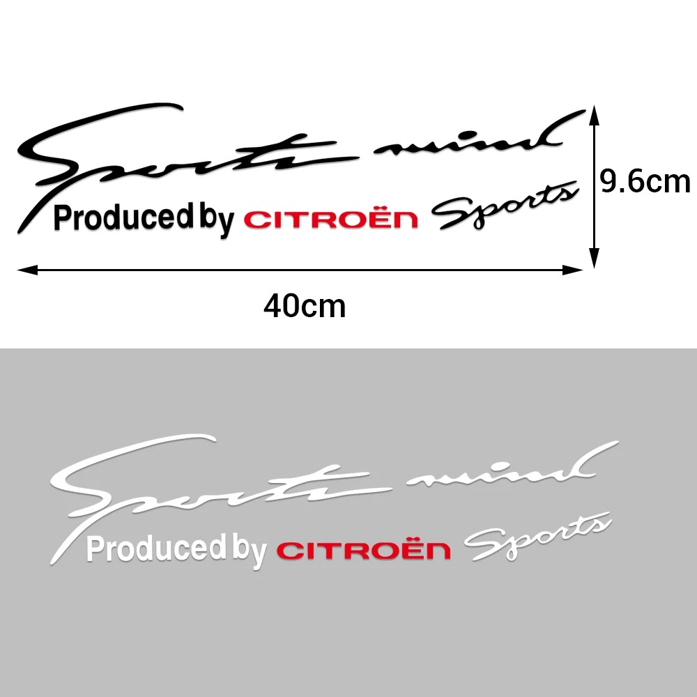 Tem decal dán chữ trang trí nắp capo, tem dán decal Sport mind prodeced by Sports.
