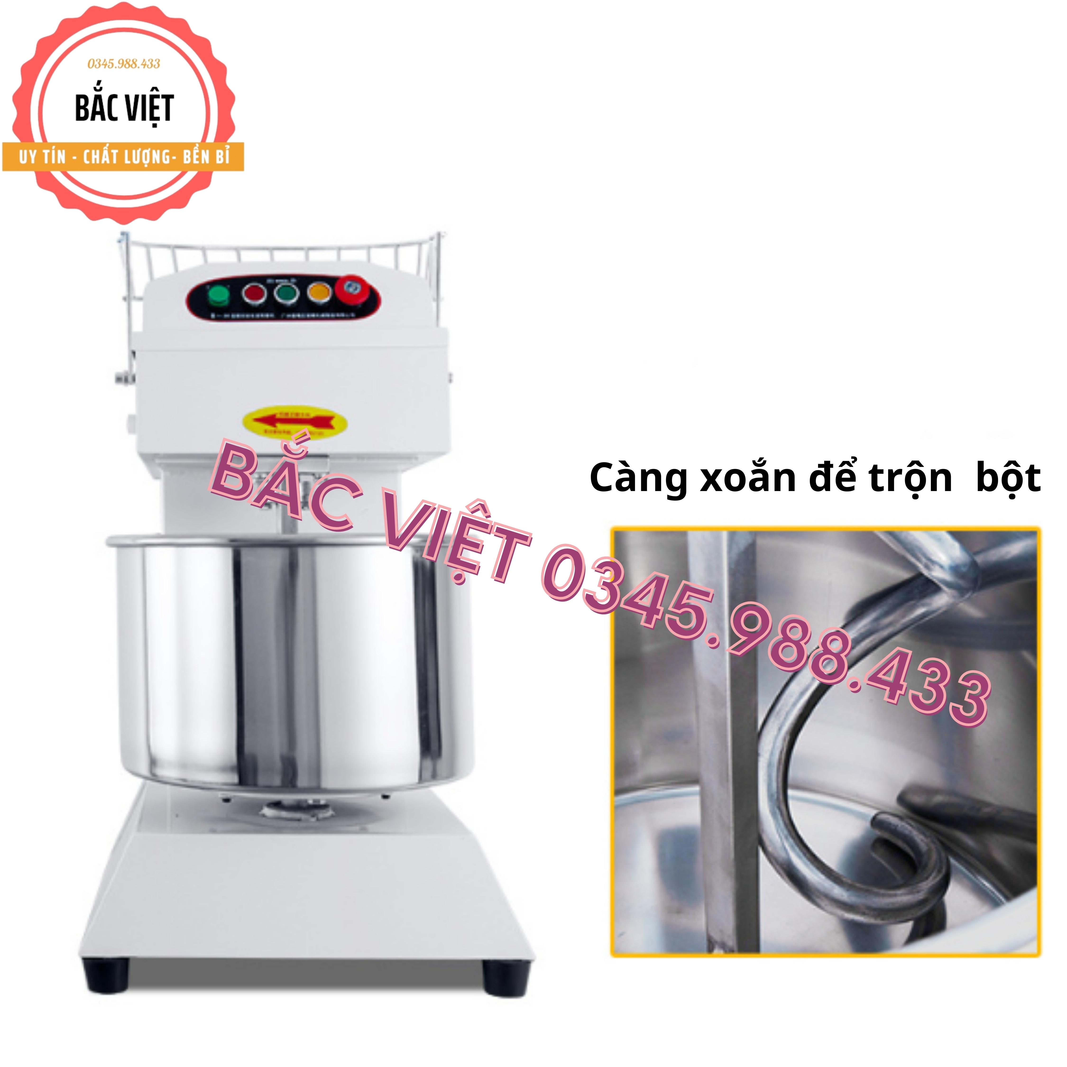 Máy trộn bột, nhào bột chuyên dụng BH20 cối trộn 20L trộn từ 2-7kg bột khô kèm ảnh thật