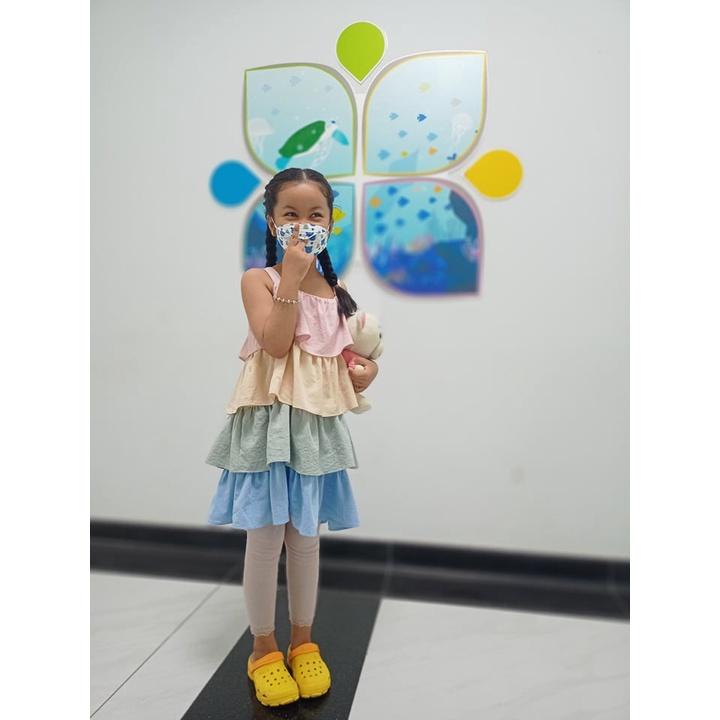 Đầm Tầng 2 Dây Mẹ & Bé Cao Cấp 3 Đậu Đậu-SBD06