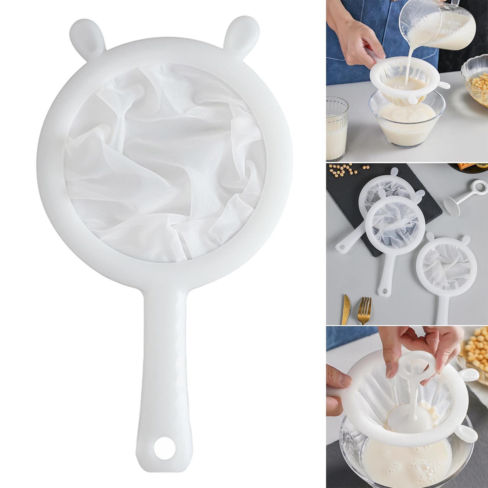 Kitchen Handheld Screen Mesh Fine Mesh Strainer Flour Sieve Colander Durable