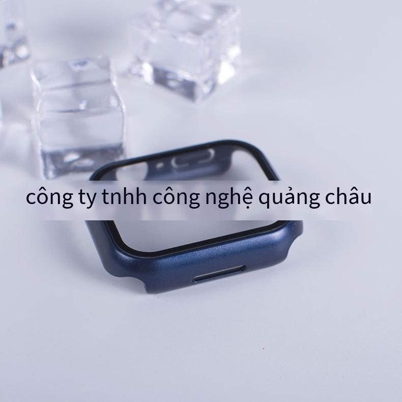 Giá ưu đãi nhất phù hợp với vỏ bảo vệ Apple Watch 7 watch7 PC vỏ cứng phim cường lực mờ màu gốc máy vỏ phim tích hợp vỏ