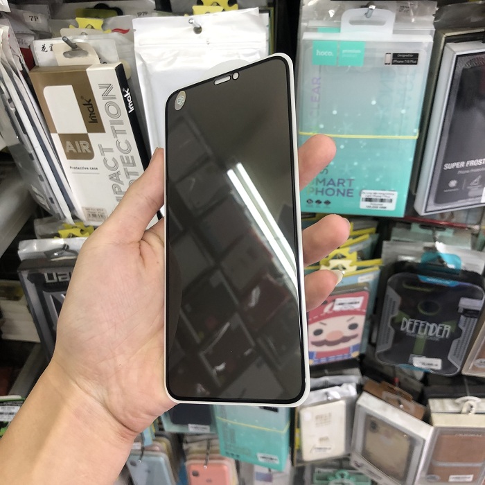 Tấm dán cường lực full màn hình chống nhìn trộm dành cho iPhone X/ Xs