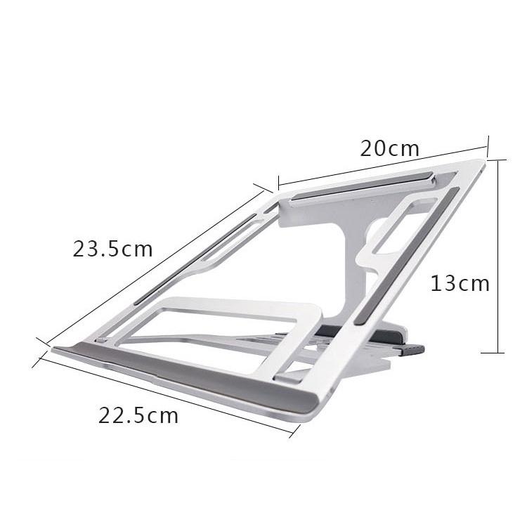 SE35 Giá đỡ laptop nhôm tản nhiệt cho macbook, laptop có thể gấp gọn kích thước lớn, 5 mức điều chỉnh.