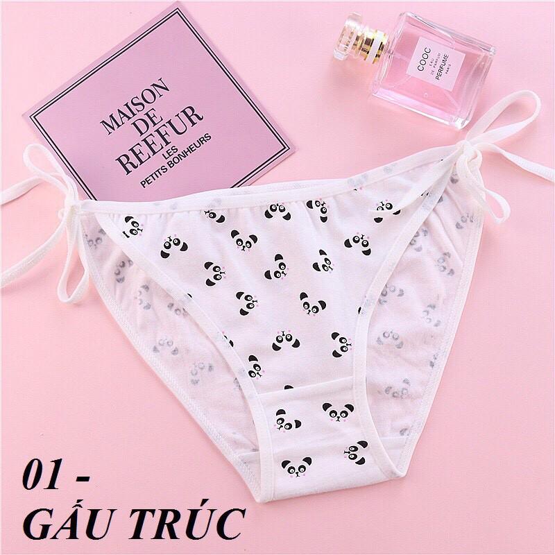 -Quần Lót Cotton Cột Dây