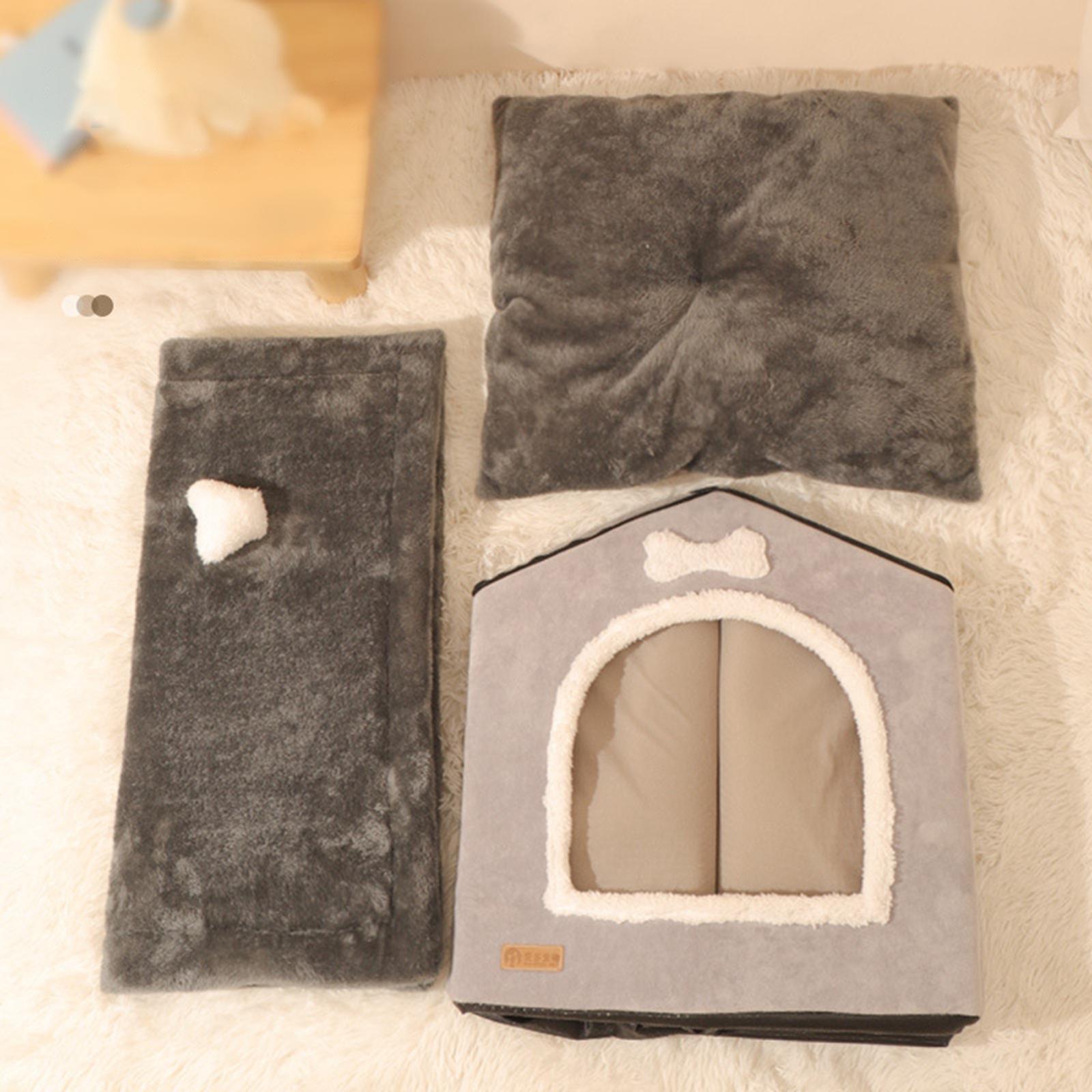 Cute Dog Bed House Comfort Cushion Dog leeping Bed Warm Nest Pet ...