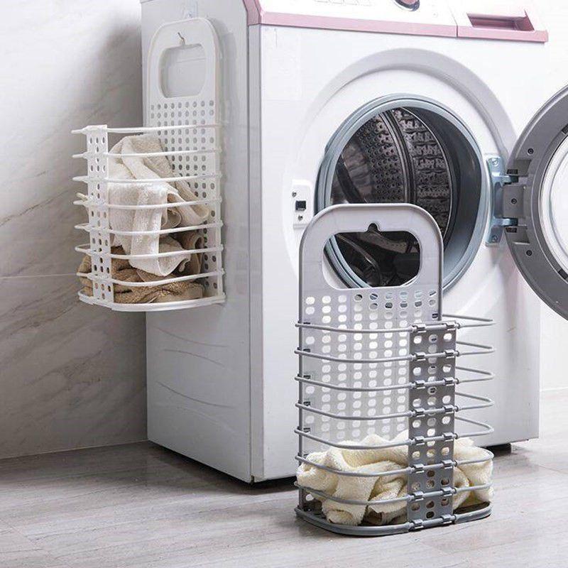 Sọt đựng đồ đa năng gấp gọn treo hông máy giặt.