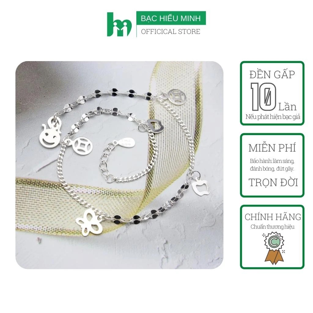 Lắc Chân Nữ - Bảo Hành Vĩnh Viễn  Bạc Hiểu Minh LC229