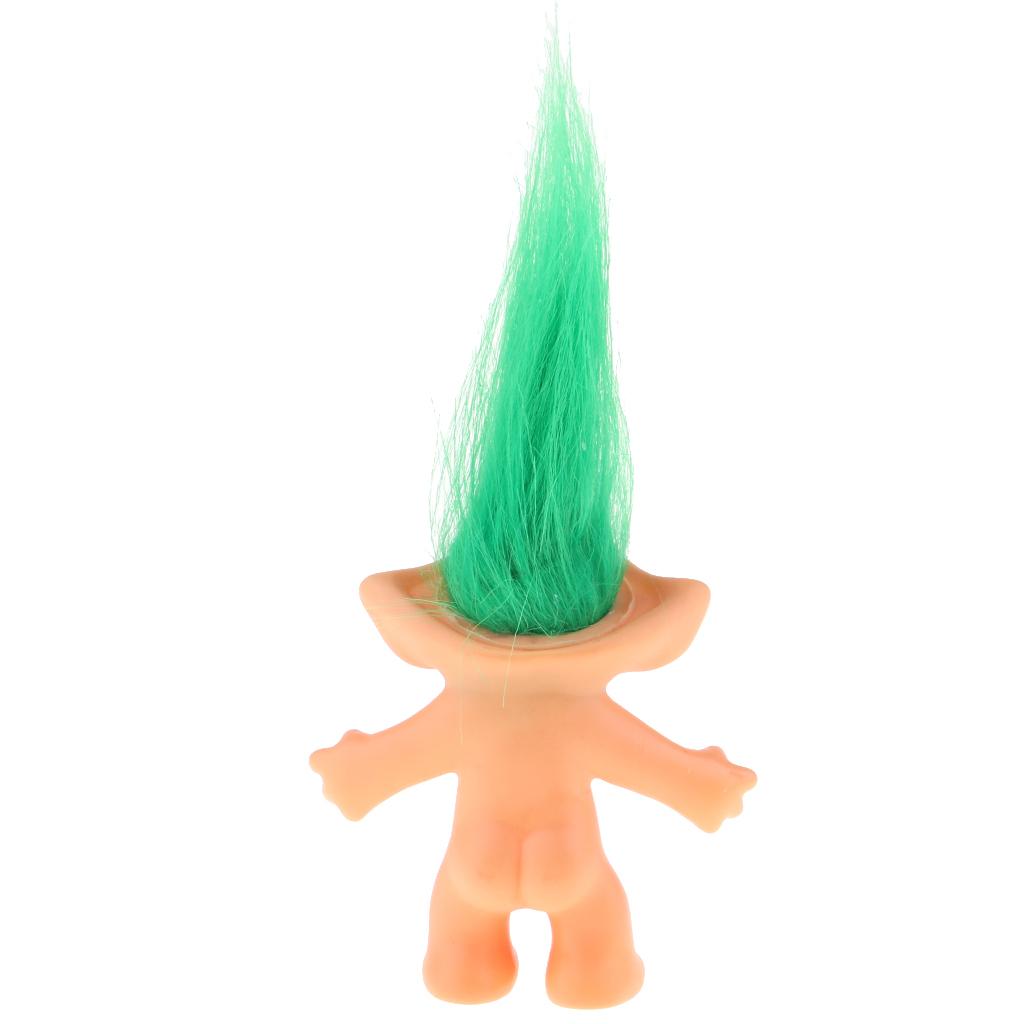 Tinh Tế Khỏa Thân Lucky Troll Doll Mini Action Hình Bộ Sưu Tập đồ Chơi Màu Xanh Lá Cây