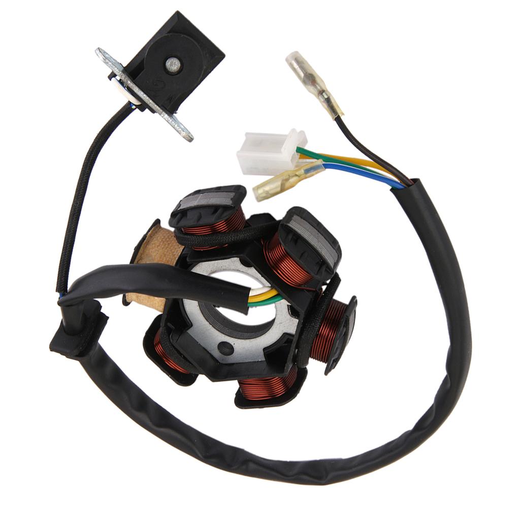 MAGNETO STATOR 6  POLE For  GY6 125cc 150cc SCOOTER ATV DIRT BIKE