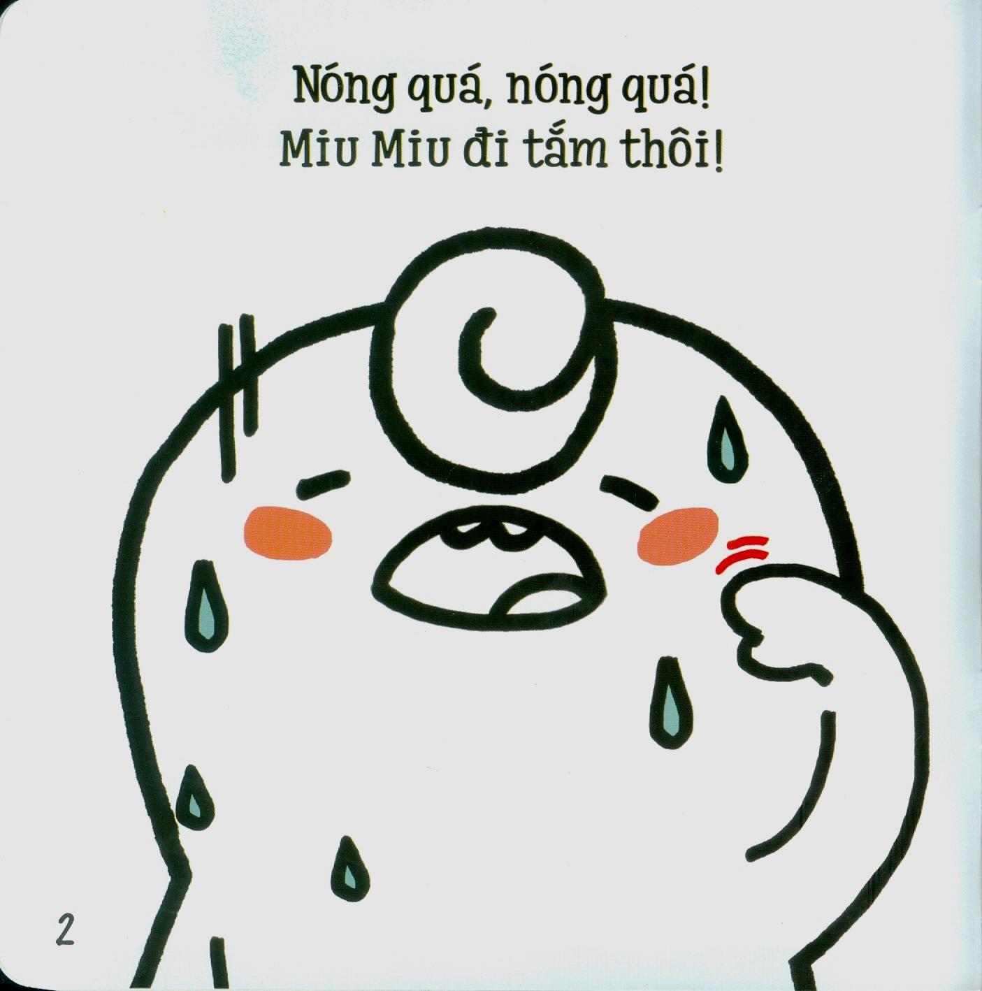 Ehon Kĩ Năng Sống - Miu Miu Tự Lập - Đi Tắm