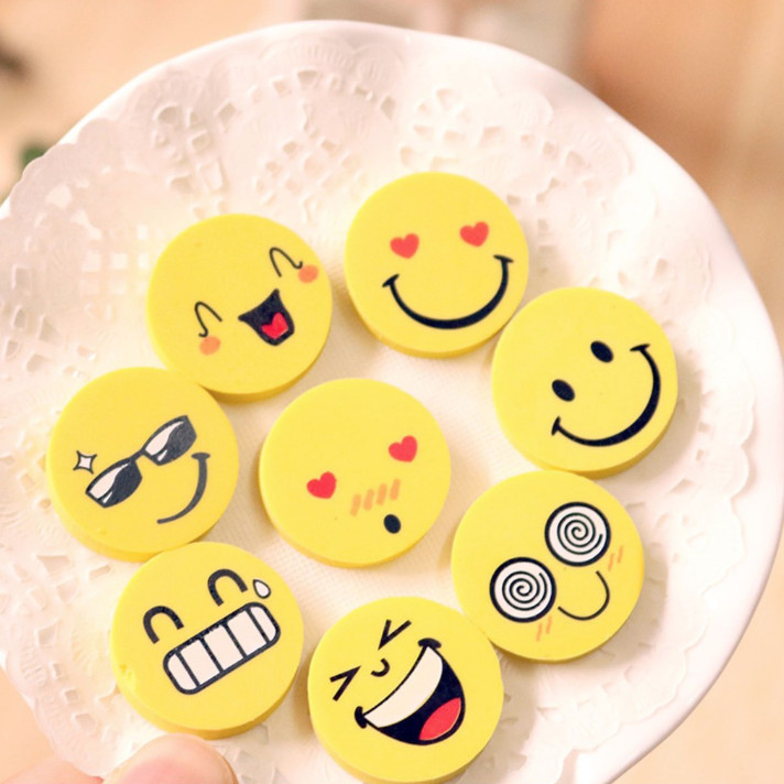 Bộ Cục Tẩy Hình EMOJI Cực Dễ Thương - Cục Gôm Tẩy Bút Chì Cho Bé