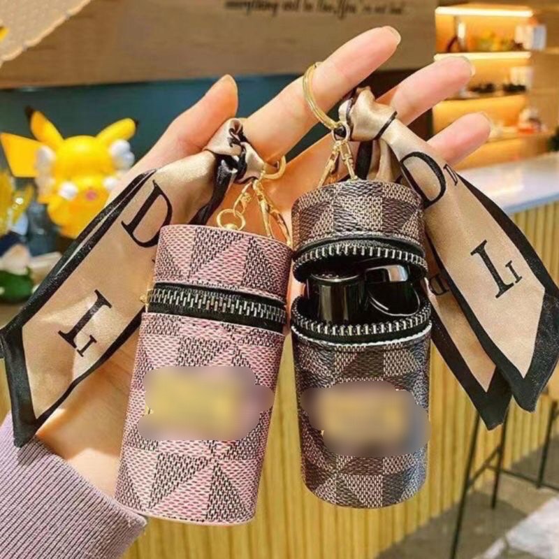 Móc khóa cỡ lớn bằng lụa sáng tạo thời trang sang trọng - Túi đựng mini  tiện dụng thích hợp cho cả nam và nữ