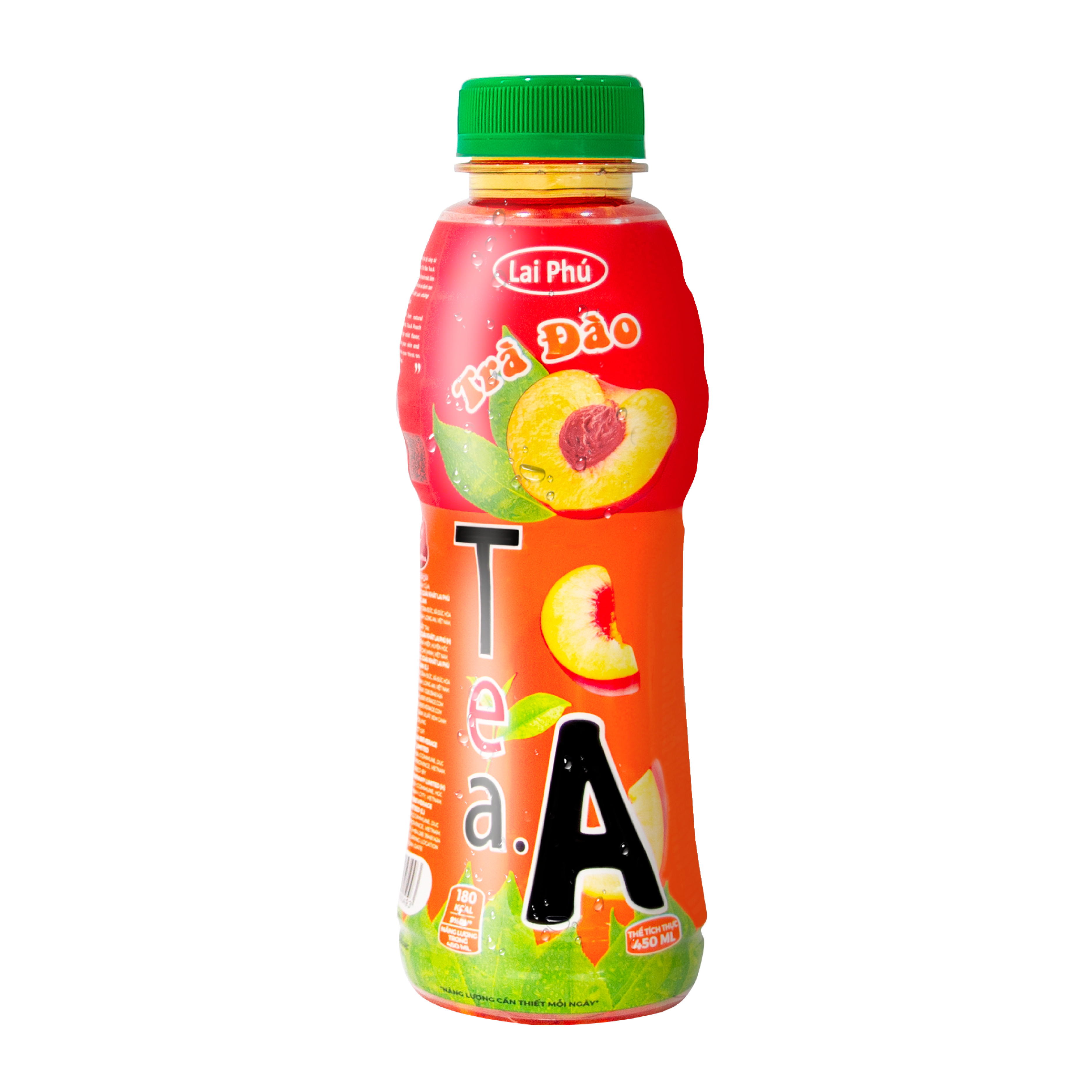 Trà Đào Tea A Chai 450m - Thùng 24 Chai