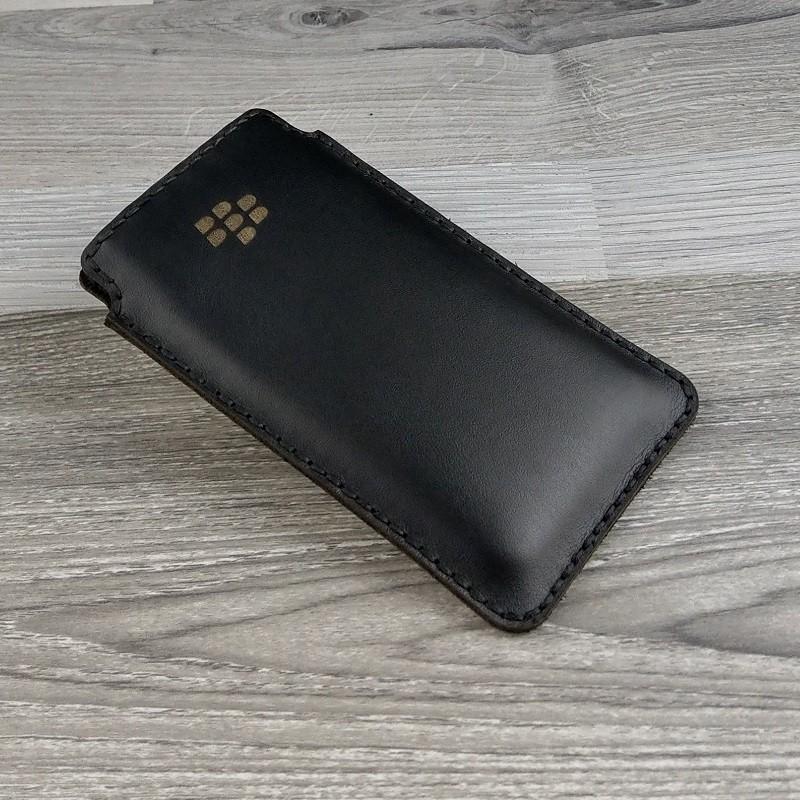 Bao Da Túi Rút cho Blackberry Priv da bò nappa màu đen