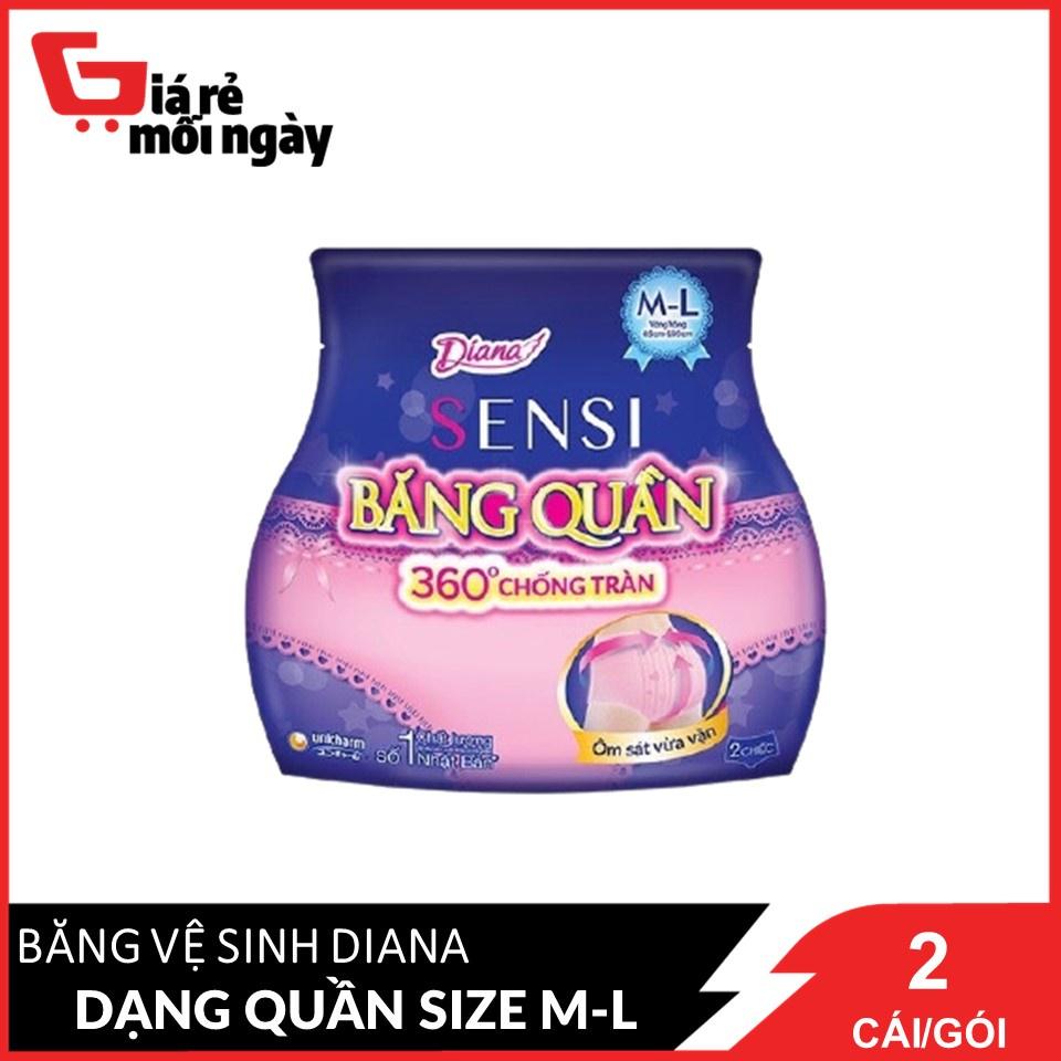 Băng đêm dạng quần Diana Size M-L 2 chiếc/gói