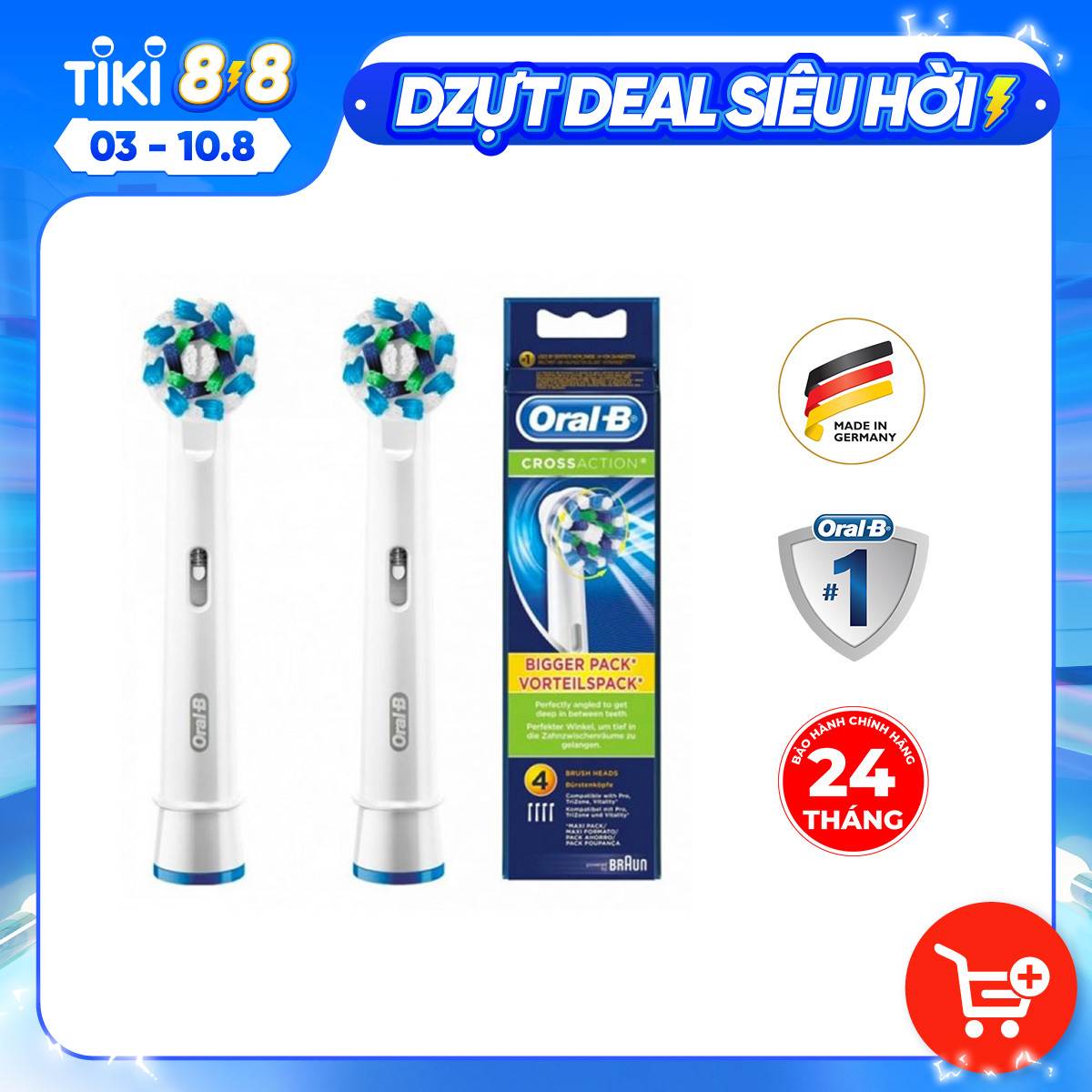 Đầu chải răng Oral-B CrossAction EB 50-2