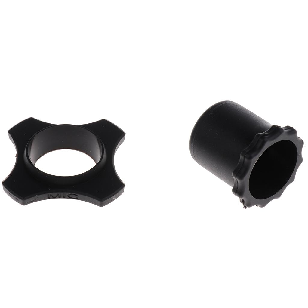2 Set Wireless Microphone Holder Mic Anti-rolling Protection Rings + Bottoms for KTV Performance