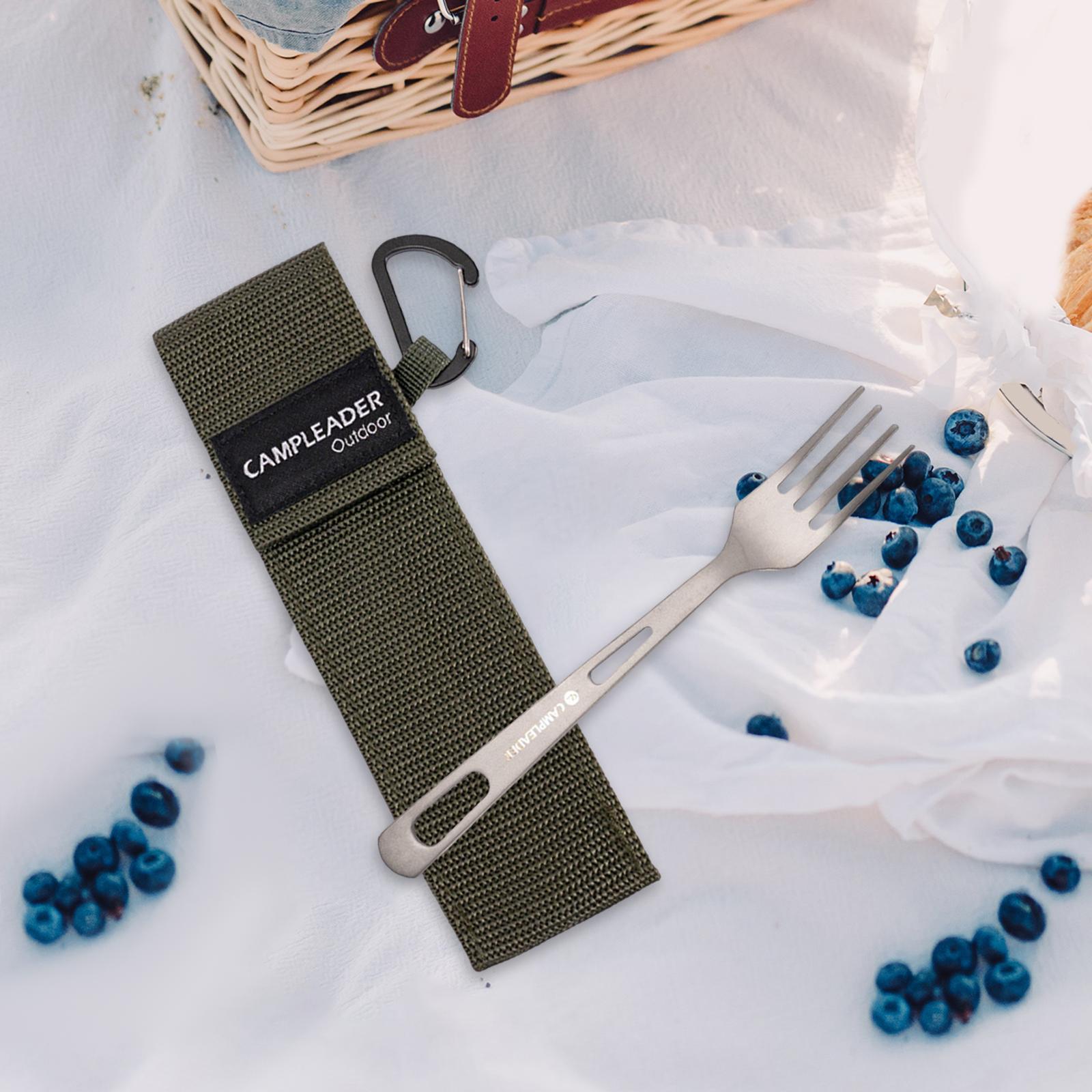 Titanium Camping Tableware Durable Ultralight for Backpacking Tableware