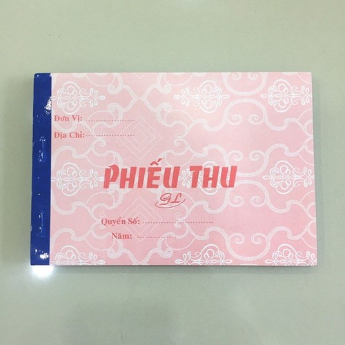 Combo 10 cuốn Phiếu thu 3 liên - 13 x 19cm