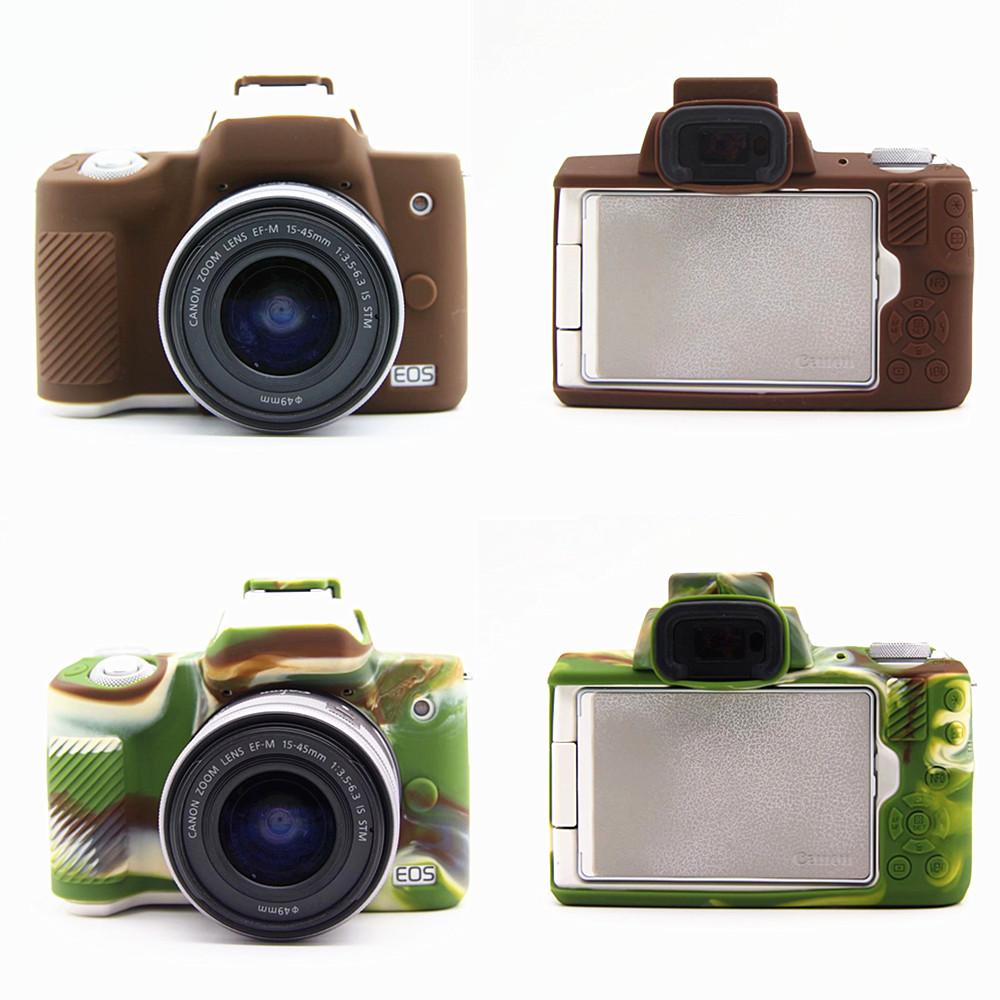 M50II Soft Silicone Armor Bao Da Bảo Vệ Vỏ Túi Máy Ảnh Cho Canon EOS M50 Mark II Màu sắc: Đen