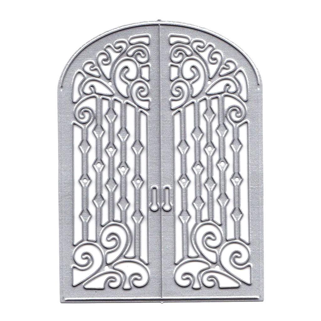 Metal Cutting Dies Stencil Door Shape DIY Scrapbook Photo Album Card Decor