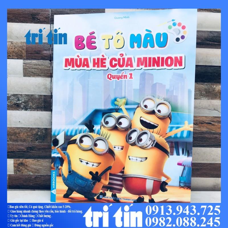 BÉ TẬP TÔ MÀU MINION CHO BÉ THỎA MÃN TRÍ TƯỞNG TƯỢNG