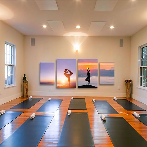 Tranh Gỗ MDF Treo Tường Yoga Ép Gỗ W1140