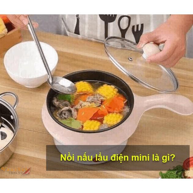 Nồi điện đa năng có quai cầm tặng xửng