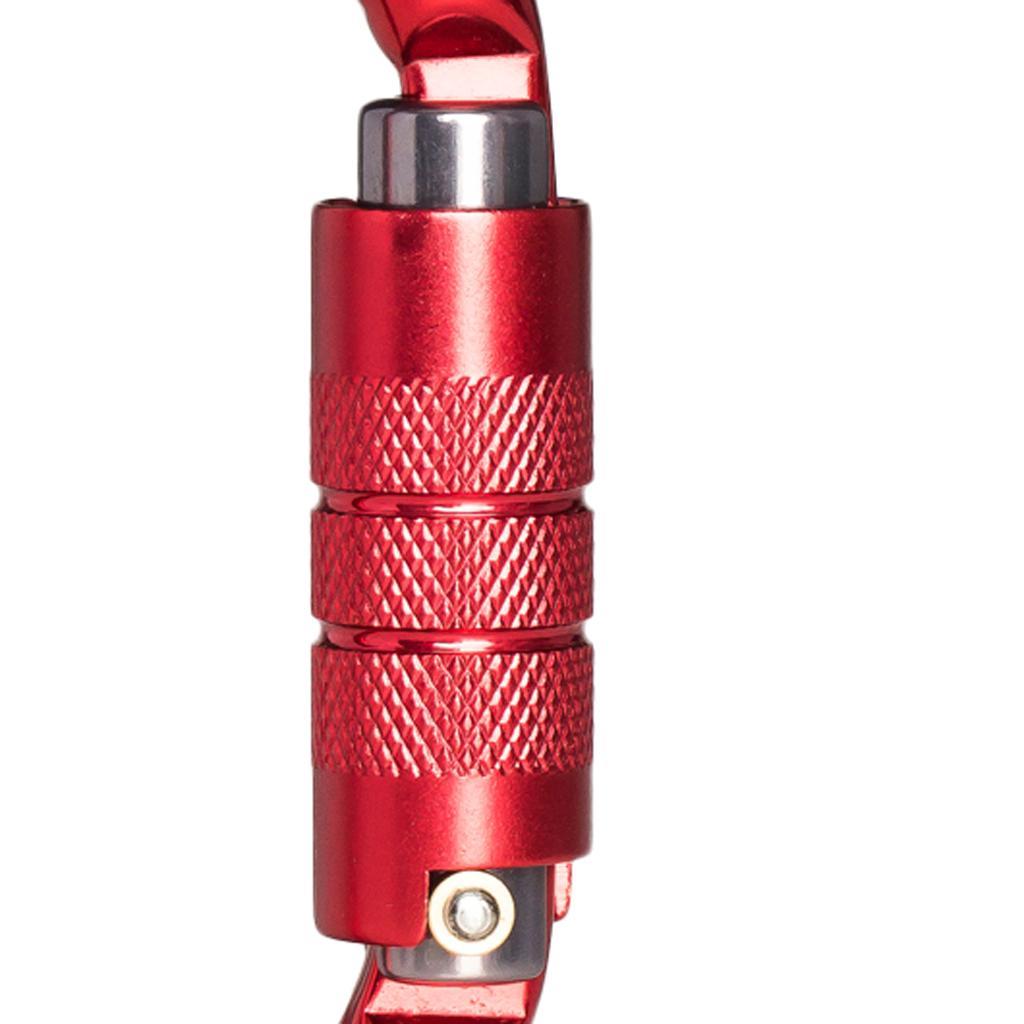 25KN Aluminum Rock Climbing Safety D Type Carabiner