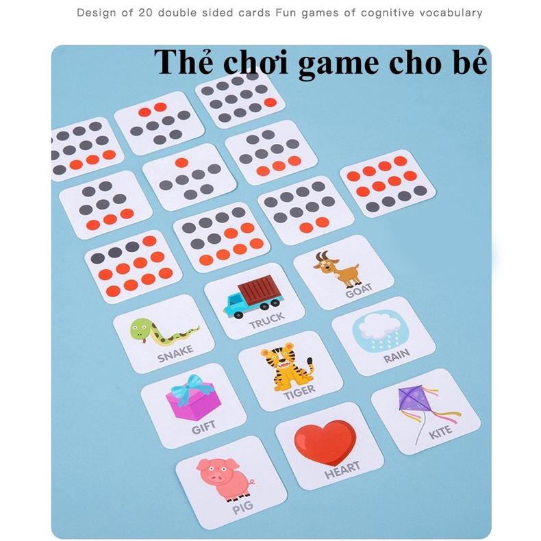 Đồ Chơi Câu Cá  Bằng Gỗ Cho Bé Giáo Cụ Montessori Tiếng Anh Gồm 26 Chữ Cái, Số Đếm 1-10 Và Phép Tính Kèm Thẻ Học